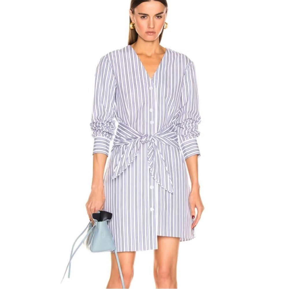 Tibi Liam stripe shirt dress, Size 2